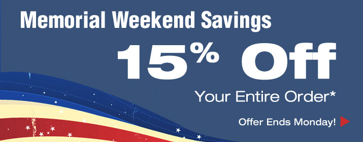 Memorial Day Savings